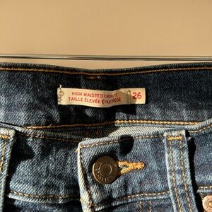 Levi’s High Waisted Cropped Blue Women’s Jeans - Size 26